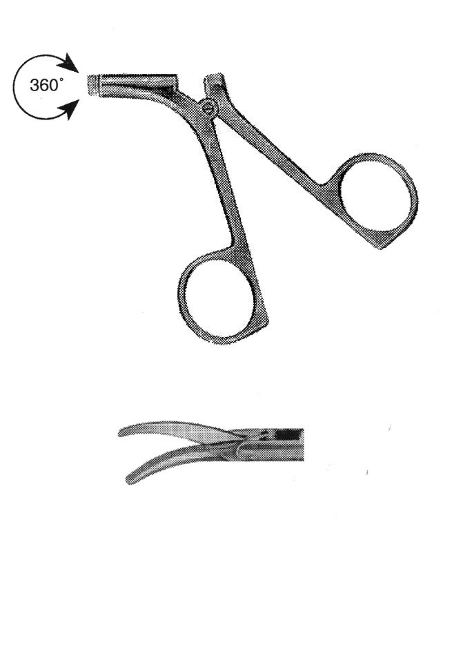 İZOLESİZ MAKAS R MODEL SAPLI  ÇAP : 5MM L:43CM